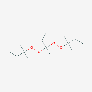 molecular formula C14H30O4 B088360 2,2-Di(tert-amylperoxy)butane CAS No. 13653-62-8