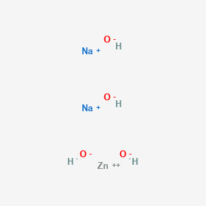 molecular formula Na2Zn(OH)4<br>H4Na2O4Zn B088366 Sodium zinc hydroxide CAS No. 12179-14-5