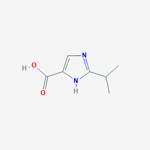 molecular formula C7H10N2O2 B008837 2-Isopropyl-1H-imidazole-4-carboxylic acid CAS No. 102625-27-4