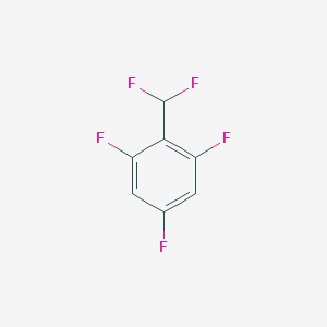 molecular formula C7H3F5 B088373 2-(Difluoromethyl)-1,3,5-trifluorobenzene CAS No. 1214338-85-8