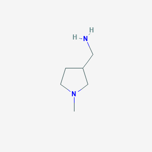 molecular formula C6H14N2 B088376 (1-Methylpyrrolidin-3-yl)methanamine CAS No. 13005-11-3