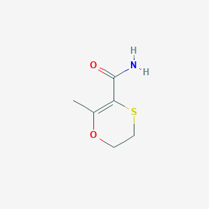 molecular formula C6H9NO2S B088390 2-Methyl-5,6-dihydro-1,4-oxathiin-3-carboxamide CAS No. 13584-27-5