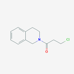 molecular formula C12H14ClNO B088393 2-(3-Chloropropanoyl)-1,2,3,4-tetrahydroisoquinoline CAS No. 10579-67-6