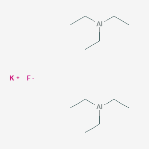 molecular formula C12H30Al2FK B088412 potassium mu-fluoro-bis(triethylaluminium) CAS No. 12091-08-6