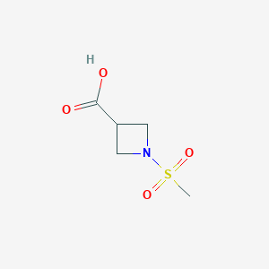 molecular formula C5H9NO4S B088418 1-(Methylsulfonyl)-3-azetidinecarboxylic Acid CAS No. 1219828-27-9