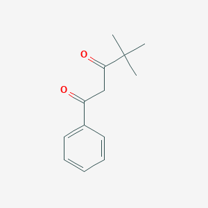 molecular formula C13H16O2 B088441 4,4-Dimethyl-1-phenylpentane-1,3-dione CAS No. 13988-67-5