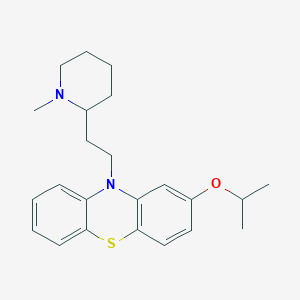 molecular formula C23H30N2OS B088442 2-Isopropoxy-10-(2-(1-methyl-2-piperidyl)ethyl)phenothiazine CAS No. 14759-05-8
