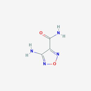 molecular formula C3H4N4O2 B088457 4-Amino-1,2,5-oxadiazole-3-carboxamide CAS No. 13300-88-4