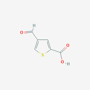 molecular formula C6H4O3S B088461 2-Thiophenecarboxylic acid, 4-formyl- CAS No. 14282-66-7