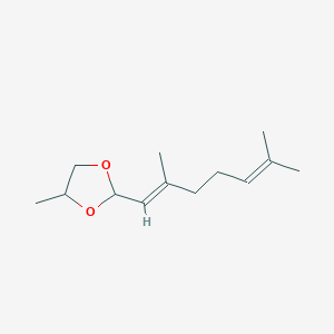 molecular formula C13H22O2 B088470 Citral propylene glycol acetal CAS No. 10444-50-5