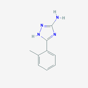 molecular formula C9H10N4 B088474 5-(2-methylphenyl)-4H-1,2,4-triazol-3-amine CAS No. 59301-23-4