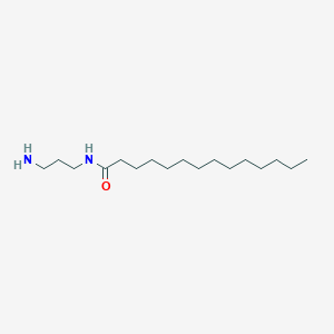 molecular formula C17H36N2O B088481 Tetradecanamide, N-(3-aminopropyl)- CAS No. 13482-06-9
