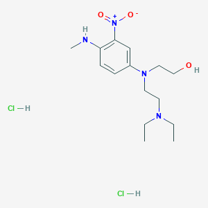 Ethanol, 2-(N-(2-(diethylamino)ethyl)-4-(methylamino)-3-nitroanilino)-, dihydrochloride
