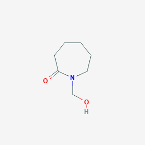 molecular formula C7H13NO2 B088521 1-(羟甲基)氮杂环戊烷-2-酮 CAS No. 13088-64-7