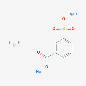 molecular formula C7H6Na2O6S B088531 Sodium 3-sulfonatobenzoate hydrate CAS No. 14995-40-5