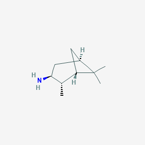 molecular formula C10H19N B088542 (1S,2S,3S,5R)-2,6,6-trimethylbicyclo[3.1.1]heptan-3-amine CAS No. 13293-47-5