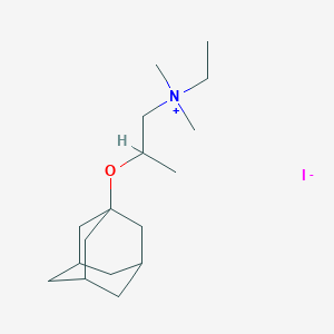 molecular formula C17H32INO B008855 1-(3-(Dimethylamino)propoxy)adamantane ethyl iodide CAS No. 102571-36-8