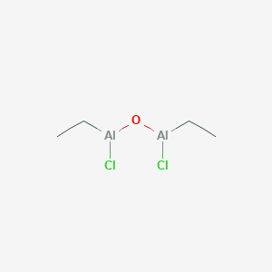molecular formula C4H10Al2Cl2O B088554 1,3-Dichloro-1,3-diethyldialuminoxane CAS No. 10301-15-2