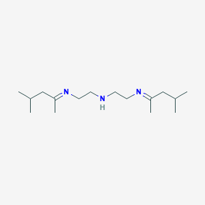 molecular formula C16H33N3 B088558 1,2-Ethanediamine, N-(1,3-dimethylbutylidene)-N'-[2-[(1,3-dimethylbutylidene)amino]ethyl]- CAS No. 10595-60-5