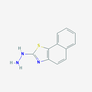 molecular formula C11H9N3S B088570 2-Hydrazinylnaphtho[2,1-d][1,3]thiazole CAS No. 14889-08-8
