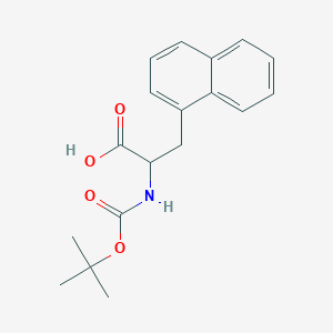 molecular formula C18H21NO4 B008859 2-tert-Butoxycarbonylamino-3-naphthalen-1-yl-propionic acid CAS No. 104882-22-6
