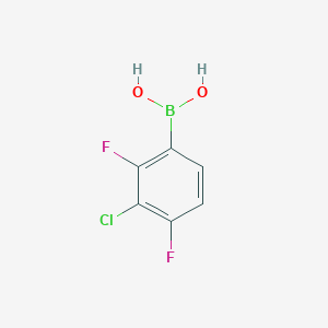 molecular formula C6H4BClF2O2 B088604 3-Chloro-2,4-difluorophenylboronic acid CAS No. 1310384-18-9
