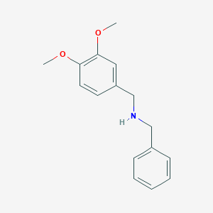molecular formula C16H19NO2 B088634 苄基-(3,4-二甲氧基-苄基)-胺 CAS No. 13174-24-8