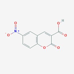 molecular formula C10H5NO6 B088636 6-Nitro-2-oxo-2H-chromene-3-carboxylic acid CAS No. 10242-15-6