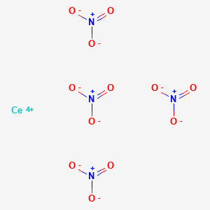 molecular formula CeN6O18-2 B088664 cerium(4+);tetranitrate CAS No. 13093-17-9