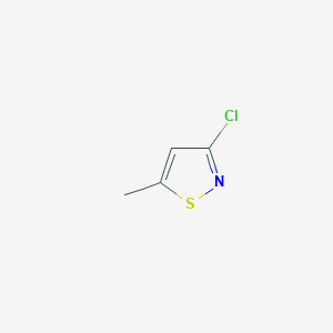 molecular formula C4H4ClNS B088668 3-Chloro-5-methyl-1,2-thiazole CAS No. 14217-67-5
