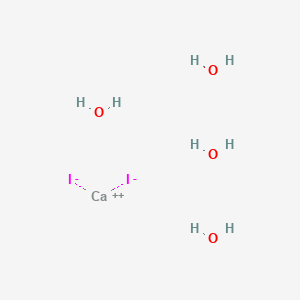 molecular formula CaH8I2O4 B088675 Calcium;diiodide;tetrahydrate CAS No. 13640-62-5