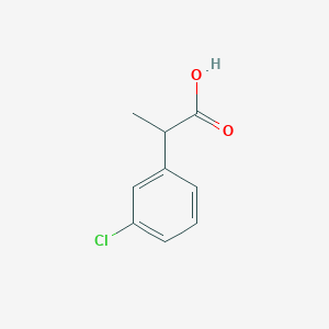 molecular formula C9H9ClO2 B088680 2-(3-氯苯基)丙酸 CAS No. 14161-84-3
