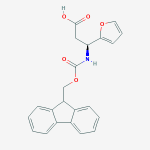 molecular formula C22H19NO5 B088684 Fmoc-(S)-3-amino-3-(2-furyl)-propionic acid CAS No. 1217741-88-2
