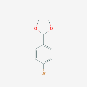 molecular formula C9H9BrO2 B088685 2-(4-Bromophenyl)-1,3-dioxolane CAS No. 10602-01-4