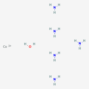 molecular formula CoH17N5O+3 B088728 Pentaammineaquocobalt(III) CAS No. 14403-82-8
