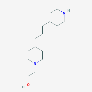 molecular formula C15H30N2O B088730 4-(3-(4-Piperidyl)propyl)piperidine-1-ethanol CAS No. 14712-23-3