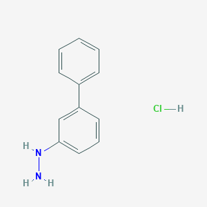 molecular formula C12H13ClN2 B008874 Biphenyl-3-YL-hydrazine hydrochloride CAS No. 109221-88-7