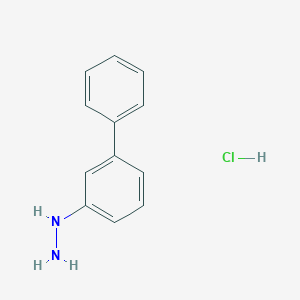 molecular formula C12H13ClN2 B008874 [1,1'-Biphenyl]-3-ylhydrazine hydrochloride CAS No. 109221-88-7