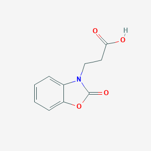 molecular formula C10H9NO4 B088814 3-(2-氧代-1,3-苯并噁唑-3(2H)-基)丙酸 CAS No. 13610-59-8