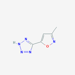 molecular formula C5H5N5O B088820 3-methyl-5-(1H-tetrazol-5-yl)isoxazole CAS No. 13600-37-8