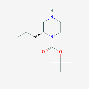 molecular formula C12H24N2O2 B088869 (R)-1-Boc-2-propyl-piperazine CAS No. 1212252-88-4