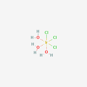 molecular formula Cl3H6IrO3 B088871 Iridium trichloride trihydrate CAS No. 13569-57-8