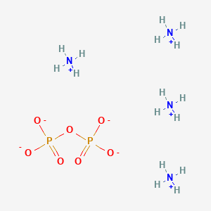 molecular formula H16N4O7P2 B088897 Diphosphoric acid, tetraammonium salt CAS No. 13765-35-0