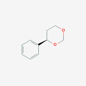 molecular formula C10H12O2 B008890 (4R)-4-phenyl-1,3-dioxane CAS No. 107796-29-2