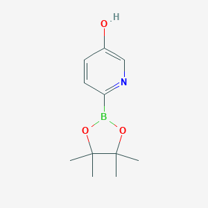 molecular formula C11H16BNO3 B088902 6-(4,4,5,5-四甲基-1,3,2-二氧杂硼环己烷-2-基)吡啶-3-醇 CAS No. 1310383-01-7