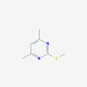 molecular formula C7H10N2S B088904 4,6-Dimethyl-2-(methylthio)pyrimidine CAS No. 14001-64-0