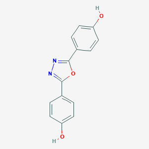 molecular formula C14H10N2O3 B088913 2,5-Bis(4-hydroxyphenyl)-1,3,4-oxadiazole CAS No. 10600-83-6