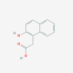 molecular formula C12H10O3 B088920 2-(2-羟基-1-萘基)乙酸 CAS No. 10441-45-9