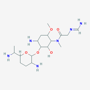 molecular formula C18H36N6O5 B008895 2''-N-Formimidoylsporaricin A CAS No. 107480-97-7