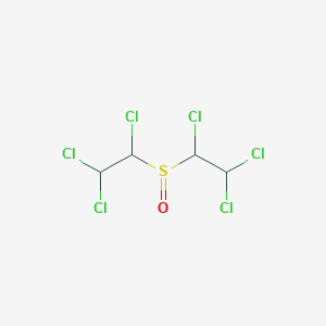 molecular formula C4H4Cl6OS B089001 Sulfoxide, bis(1,2,2-trichloroethyl) CAS No. 14788-97-7